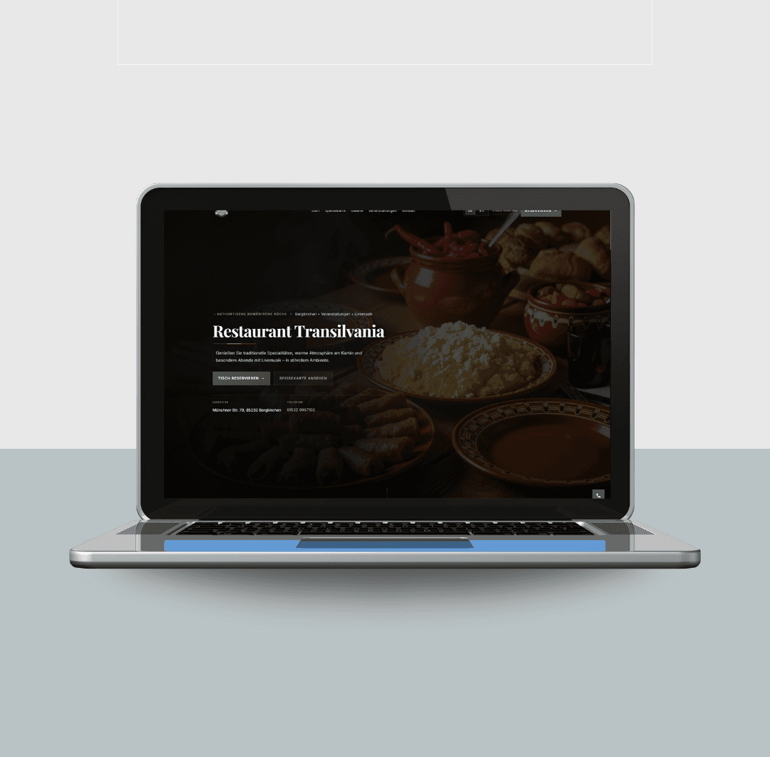 Projekt Vorschau: Restaurant Website (Webdesign & SEO) Restaurant Website – Webdesign & SEO Vorschau